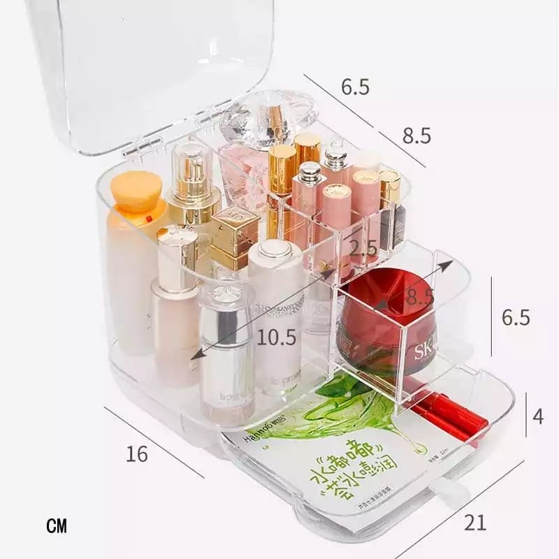 Makeup Cosmetics Storage Organizer, Skin Care Storage Rack, Makeup Brush Bucket Dressing Drawer Shelf, Waterproof and Dustproof Cosmetics Storage Display Box, Lipstick Holder Makeup Cosmetics Storage Organizer, Skin Care Storage Rack, Makeup Brush Bucket Dressing Drawer Shelf, Waterproof and Dustproof Cosmetics Storage Display Box, Lipstick Holder